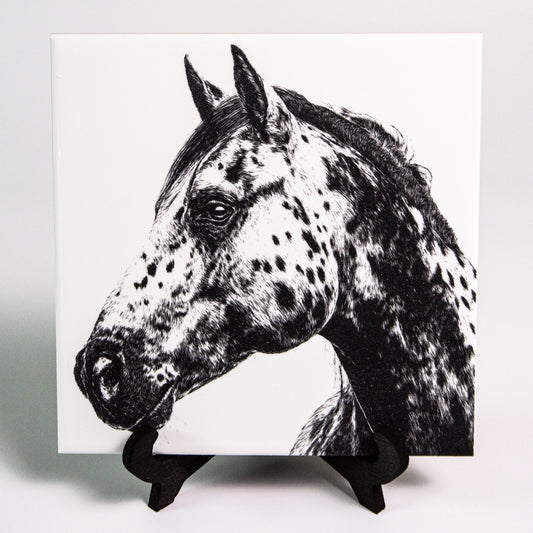 Appaloosa Ceramic Plate – Rustic Farm Decor