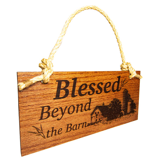 Blessed Beyond the Barn Sign